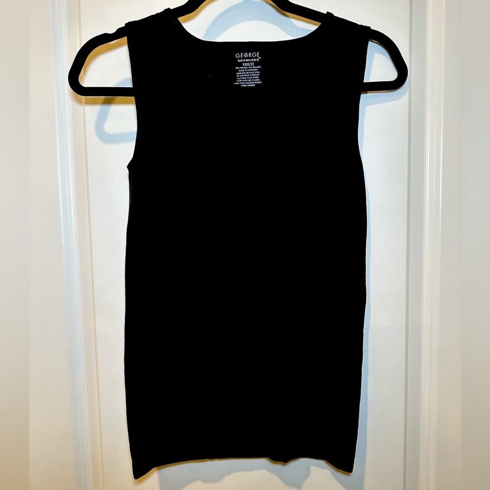 Seamless Black Tank Top S